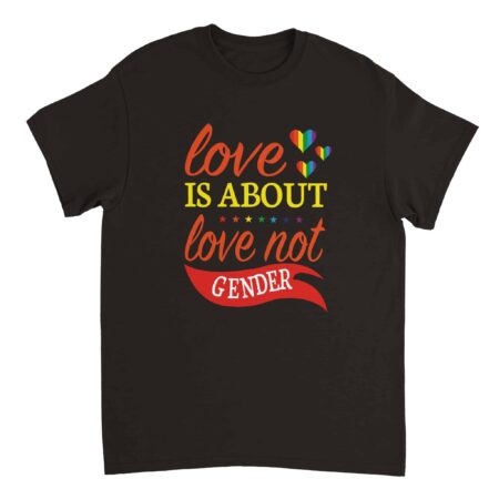 Love Is About Love Equality T-shirt Black