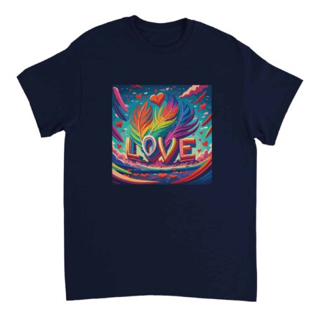 Love Message Chic T-Shirt Navy
