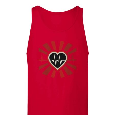 Heartbeat of Love Tank Top Red
