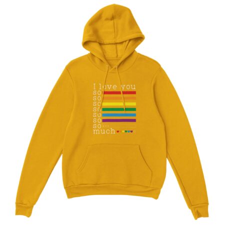 Love Progress Bar Hoodie, Print, LGBTQ+ Yellow