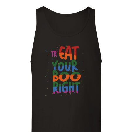 Treat Your Boo Right Funny Tank Top Black
