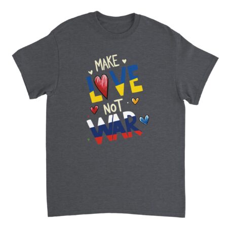 Make Love Not War T-shirt Dark Grey