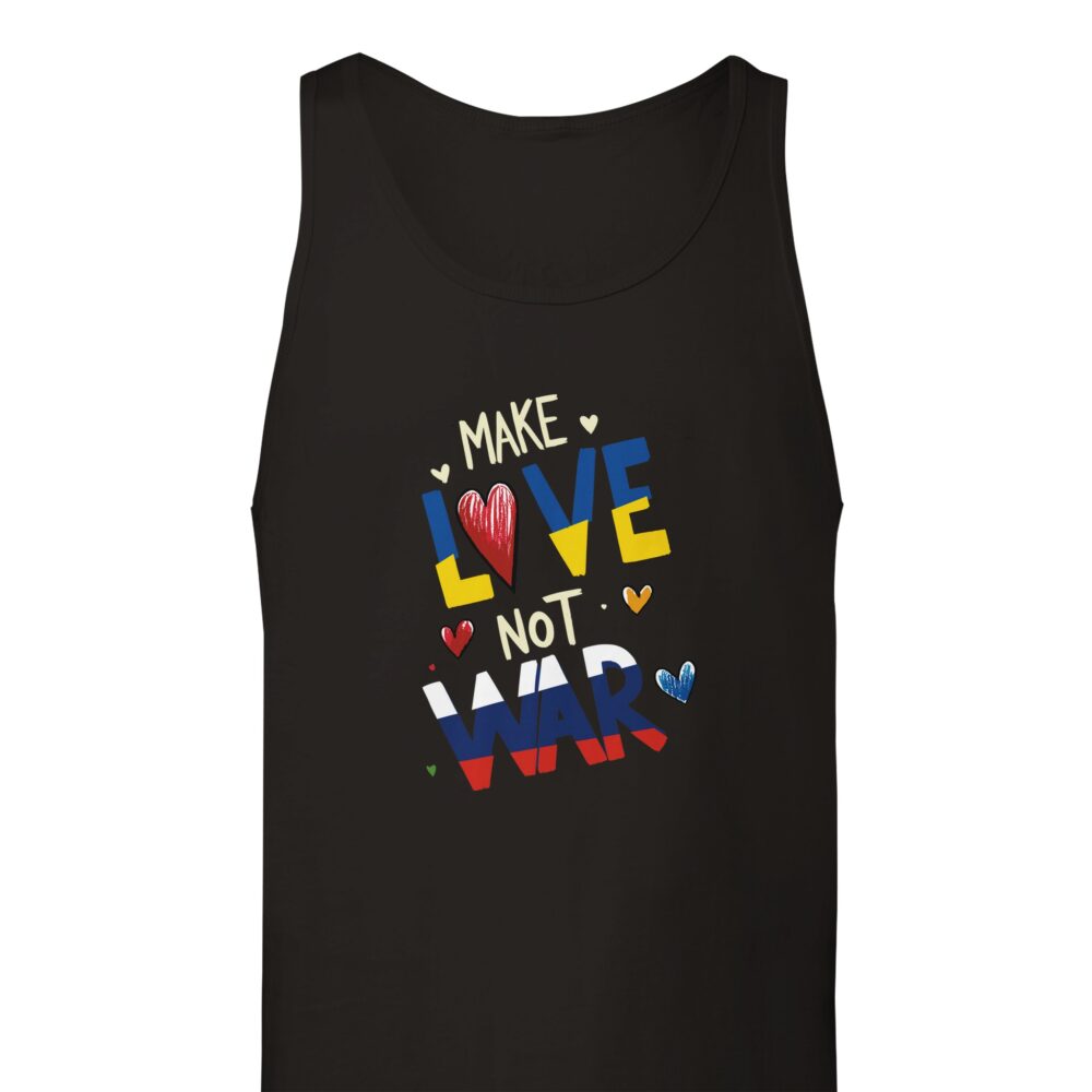 Make Love Not War Tank Top Black