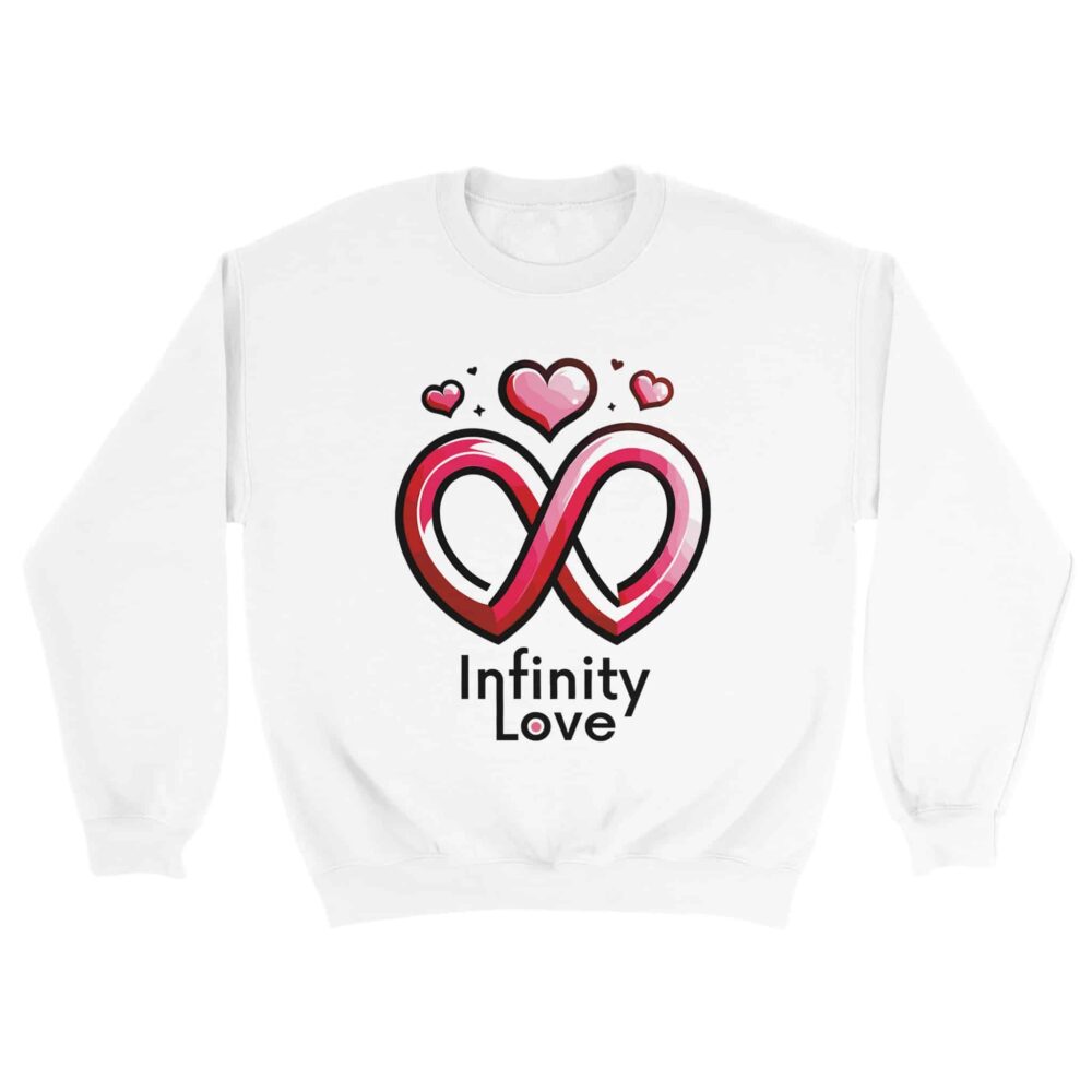 My Love Sweatshirt Infinity Love White