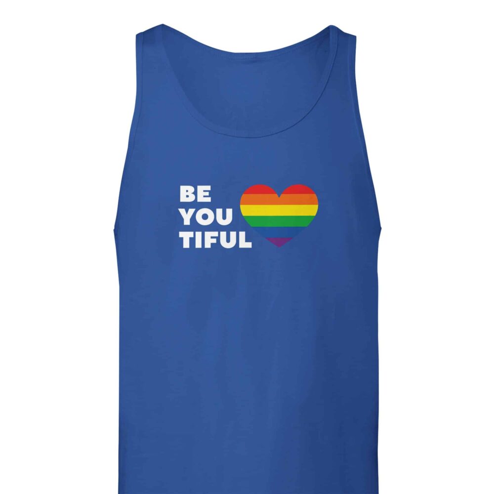 Be You Tiful Pride Tank Top Blue