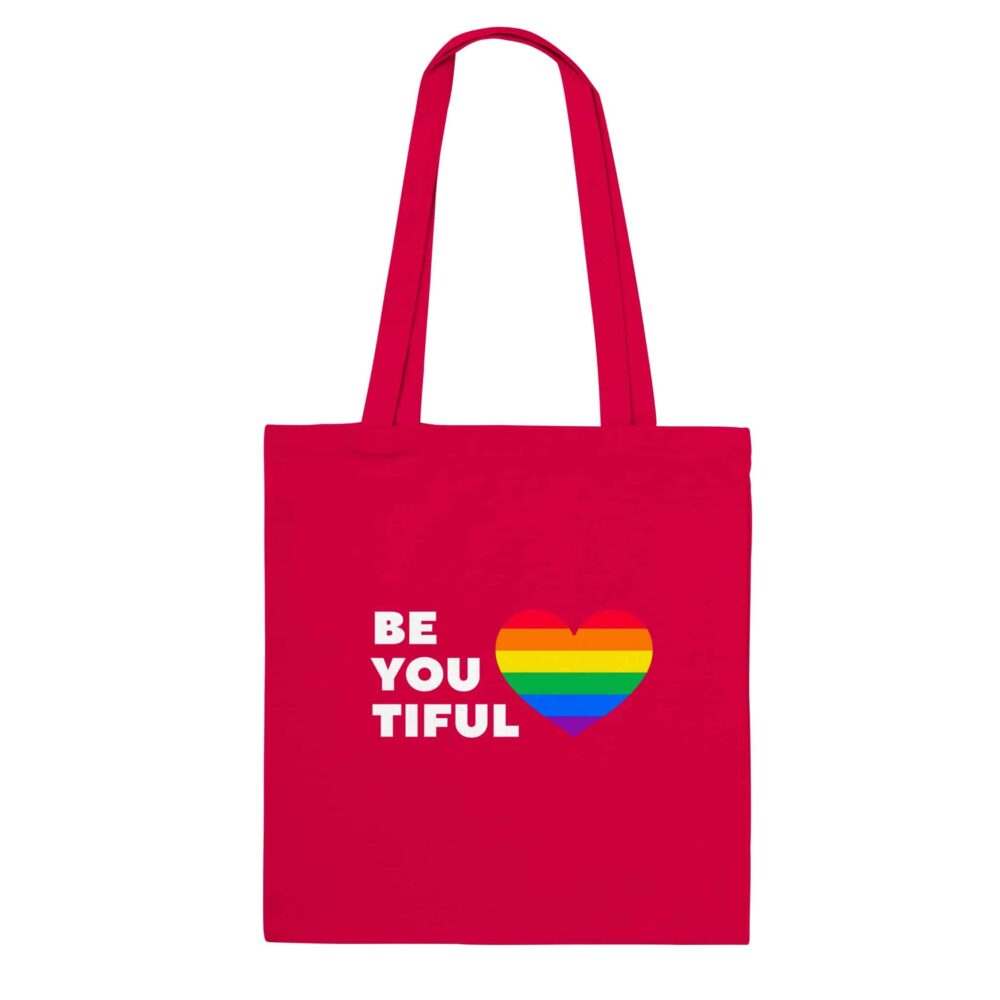 Be You Tiful Pride Tote Bag Red