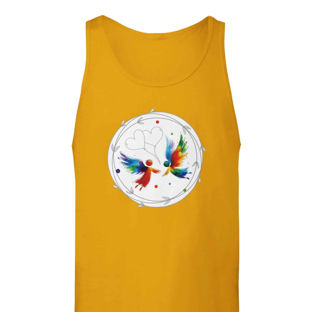 Angels Have No Gender Tank Top Yellow