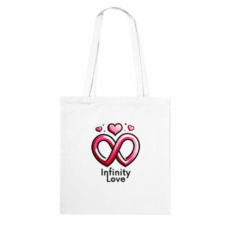 My Love Tote Bag Infinity Love White