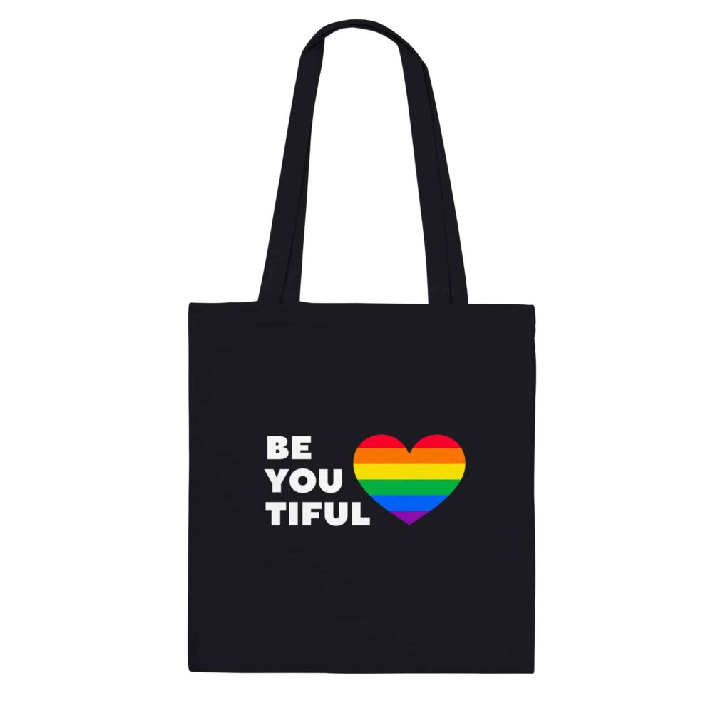 Be You Tiful Pride Tote Bag Black