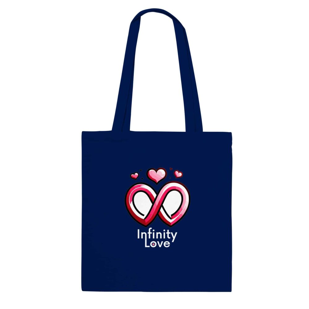 My Love Tote Bag Infinity Love Navy
