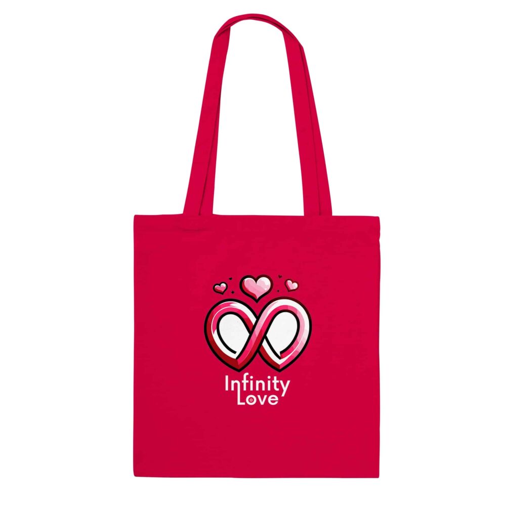My Love Tote Bag Infinity Love Red
