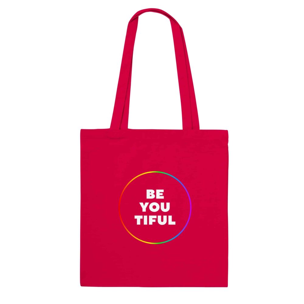 Be You Tiful Tote Bag Red