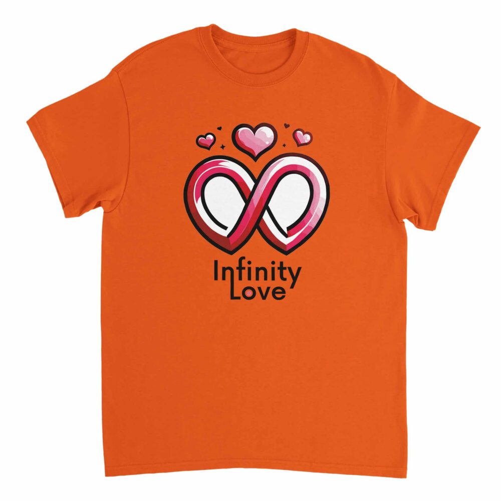 My Love Shirt Infinity Love Orange