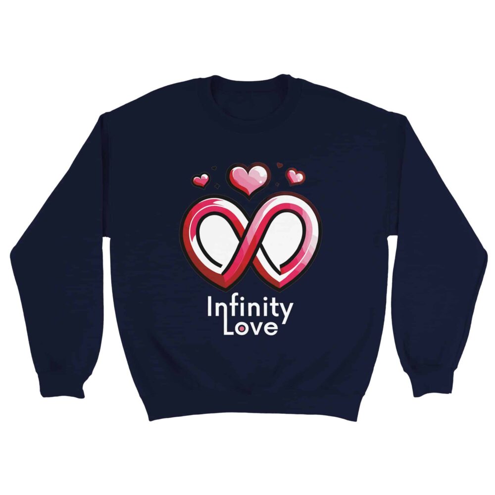 My Love Sweatshirt Infinity Love Navy