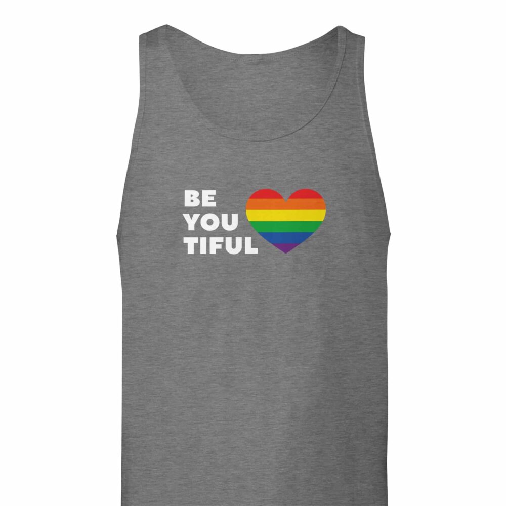 Be You Tiful Pride Tank Top Grey