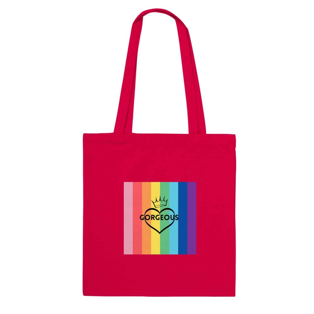 Tote Bag Gay Gorgeous Print Red