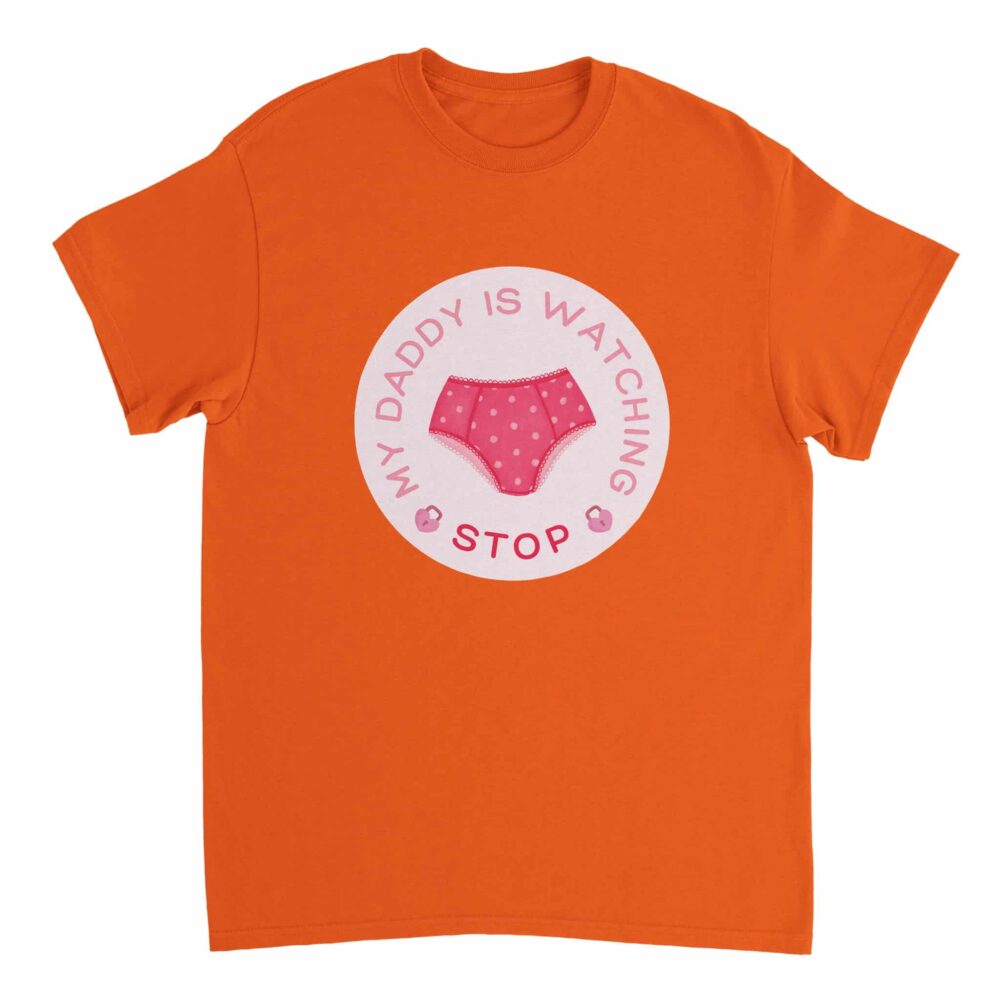 Female Funny T-shirt Orange