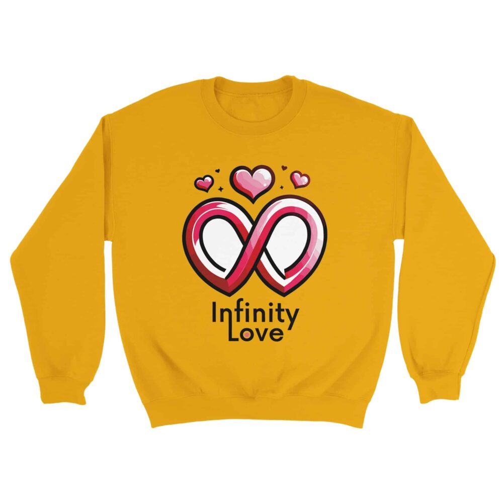 My Love Sweatshirt Infinity Love Yellow