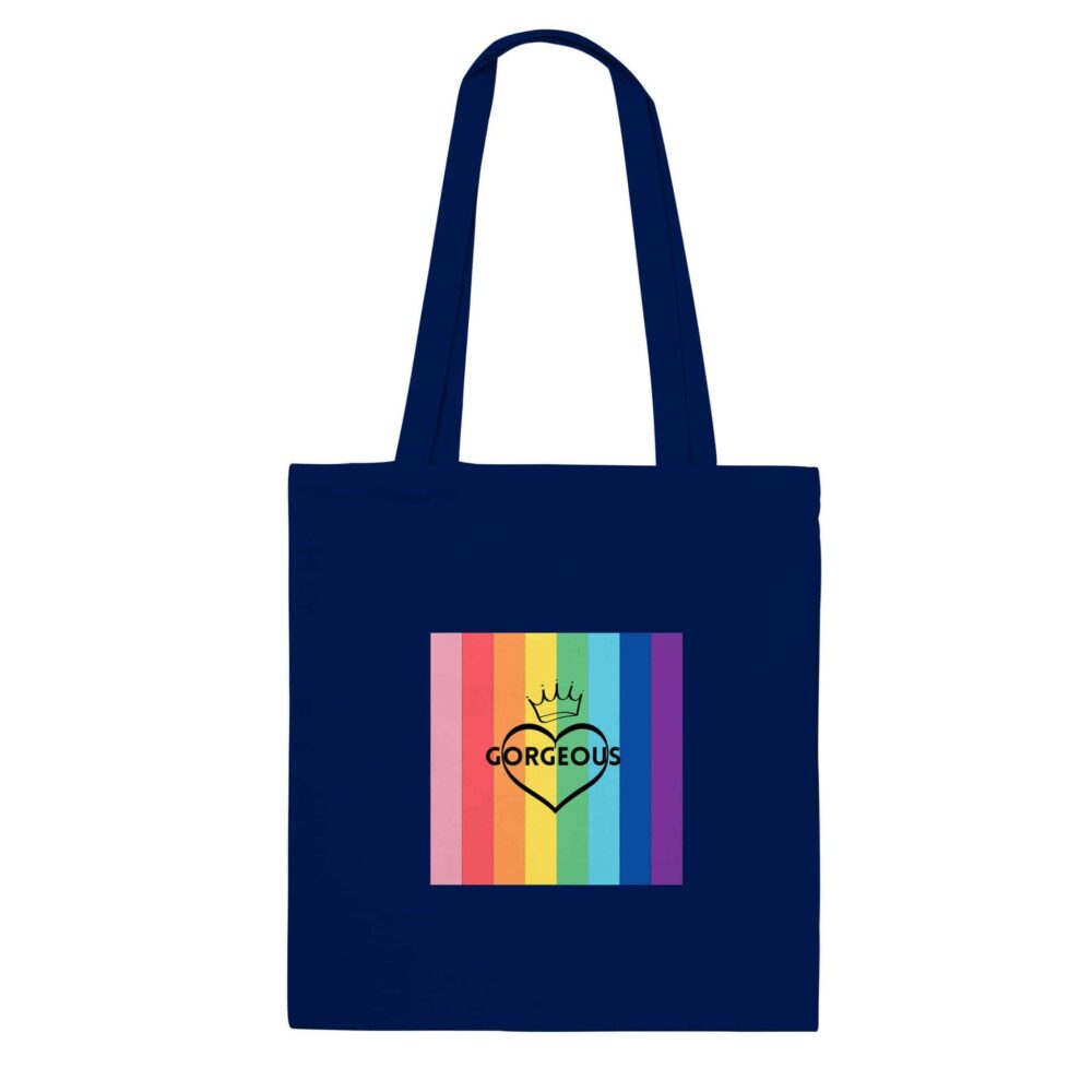 Tote Bag Gay Gorgeous Print Navy