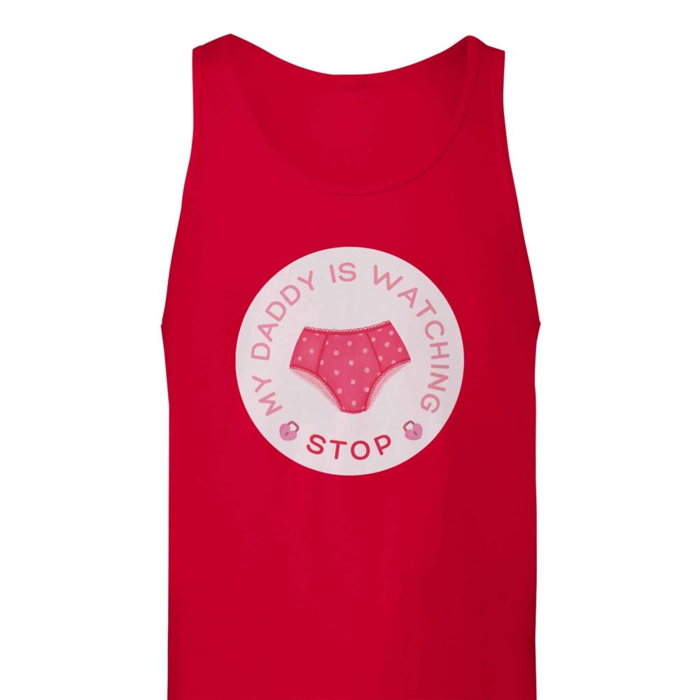 Funny Women's Muscle Tank Red