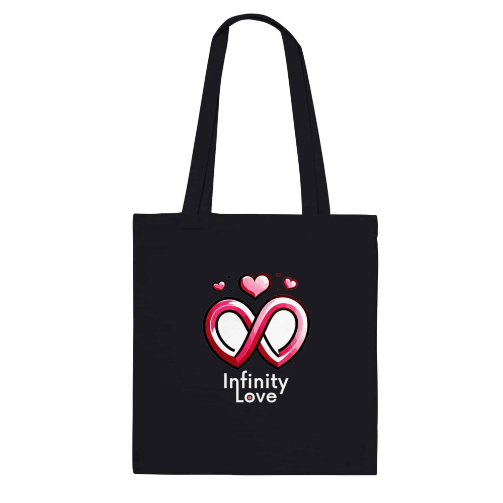 My Love Tote Bag Infinity Love Black