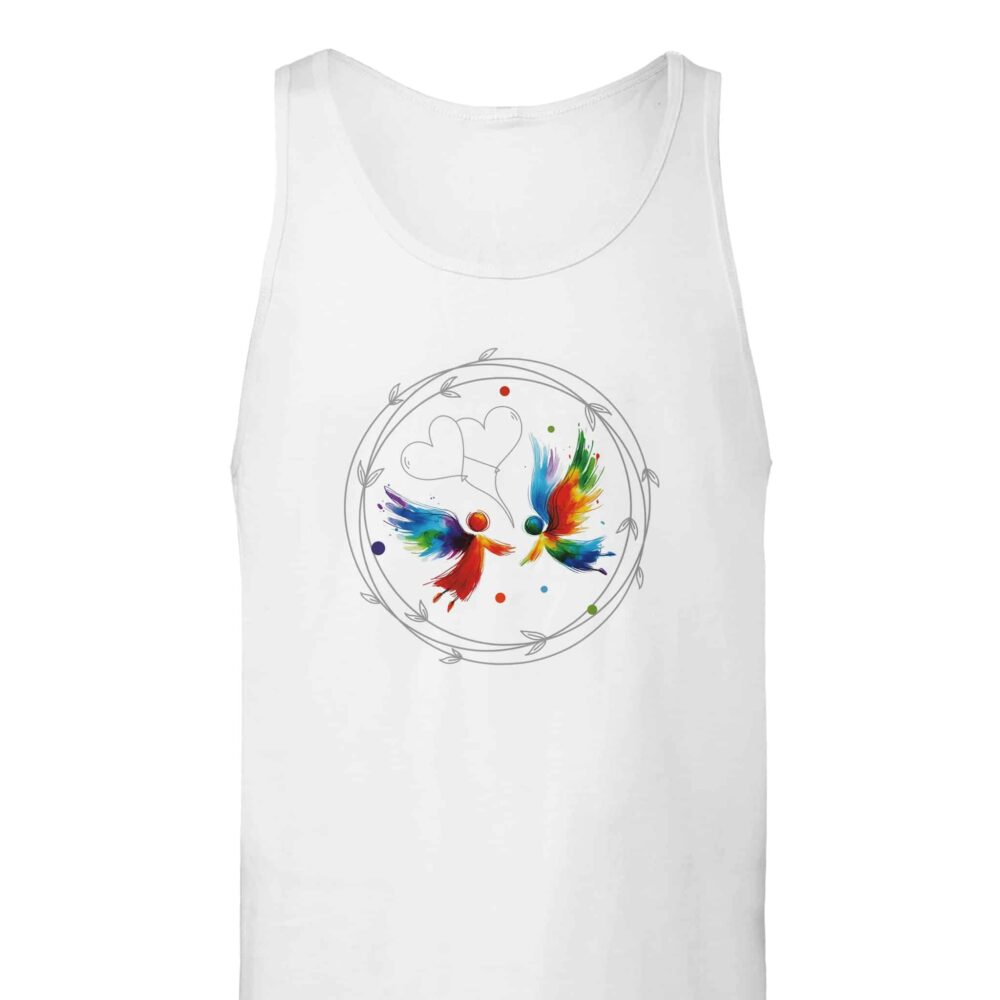 Angels Have No Gender Tank Top White