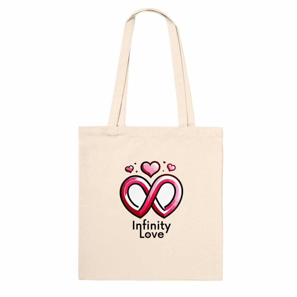My Love Tote Bag Infinity Love Natural