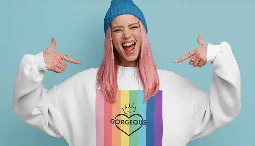 Pride Collection 2024: Gorgeous Sweatshirt Print Home Page Image