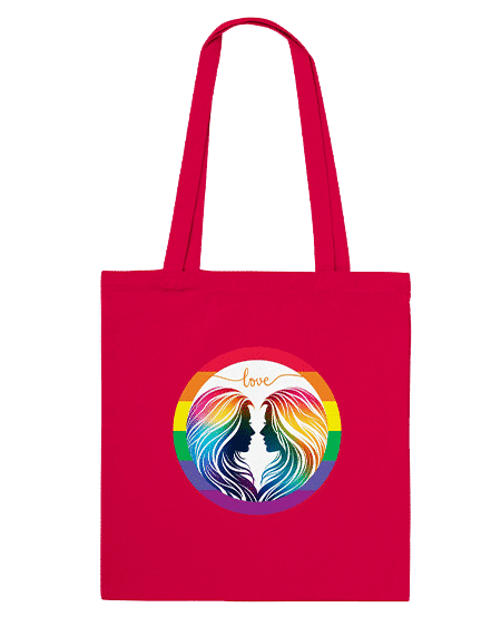 Pride Collection 2024: Two LQBTQ+ Ladies Print Beauties Red Tote Bag