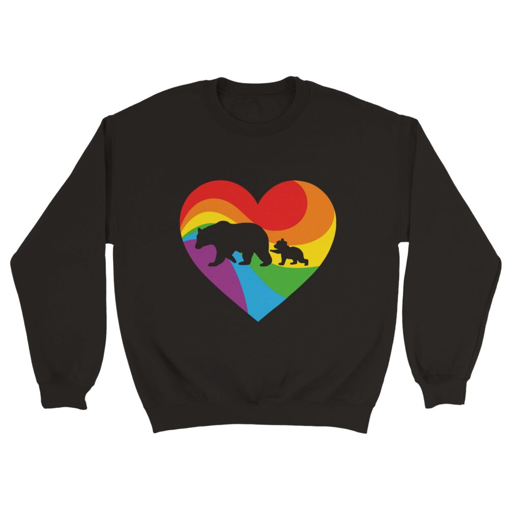 Proud Mom Pride Sweatshirt Black