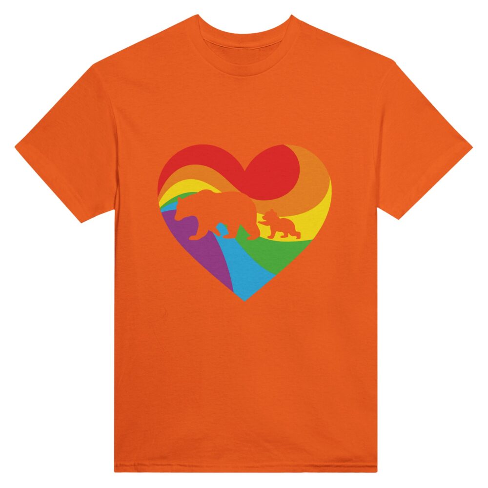 Proud Mom Pride T-shirt Orange