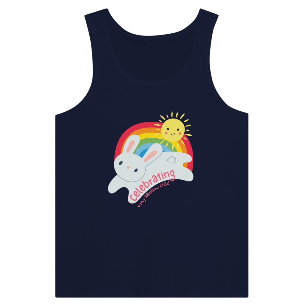 Proud Mom Of a Teenager Tank Top Navy