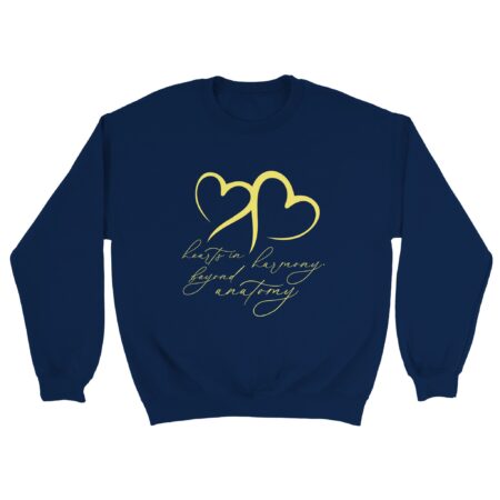 Hearts In Harmony Love Sweatshirt Navy