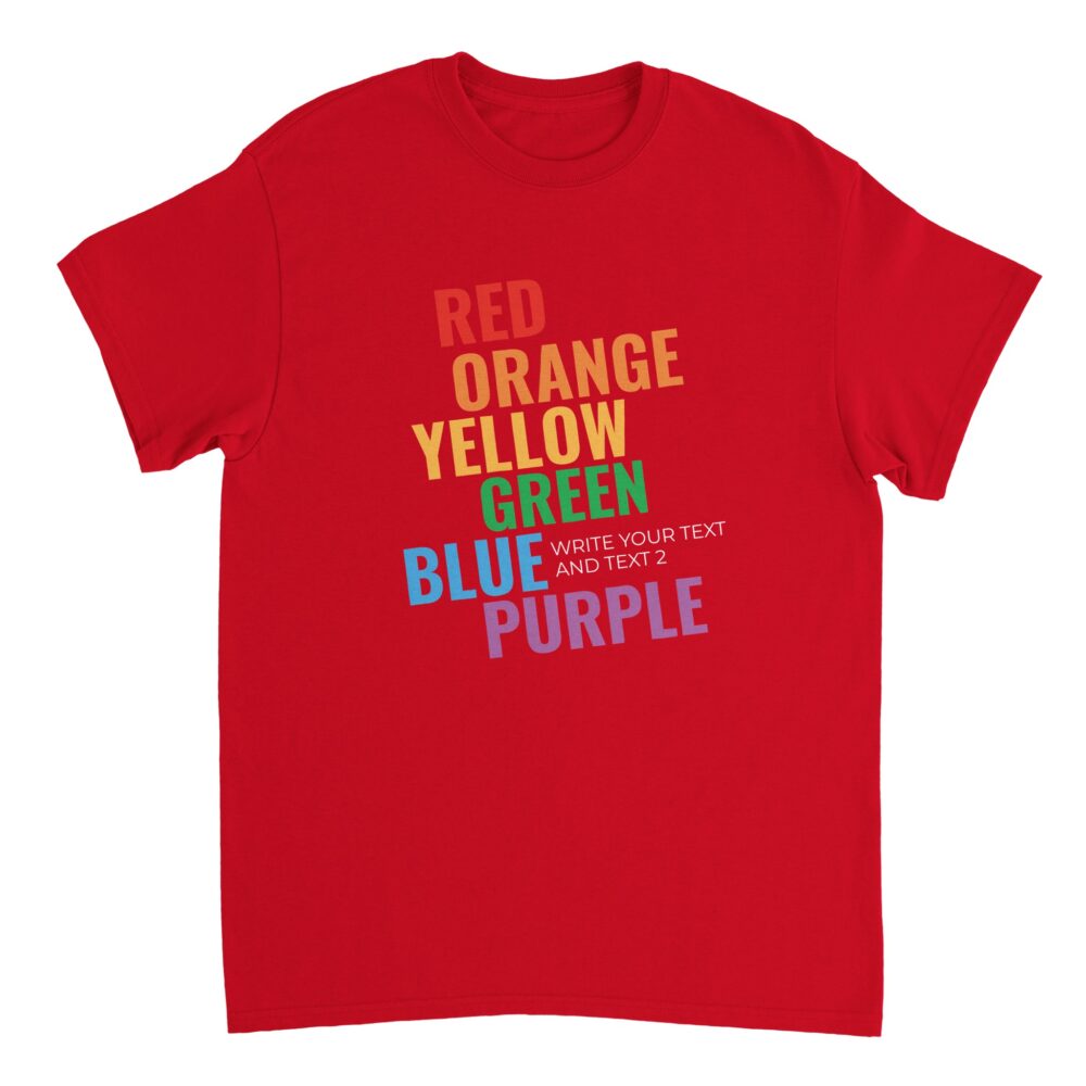 Custom T-Shirt Self-acceptance Pride Red