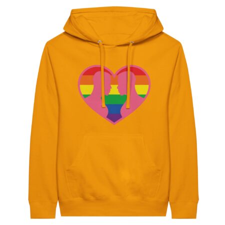 Gays Love Valentine Hoodie Yellow