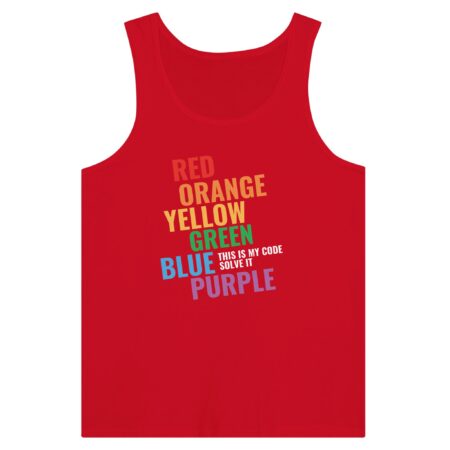 Self-acceptance Pride Tank Top Red