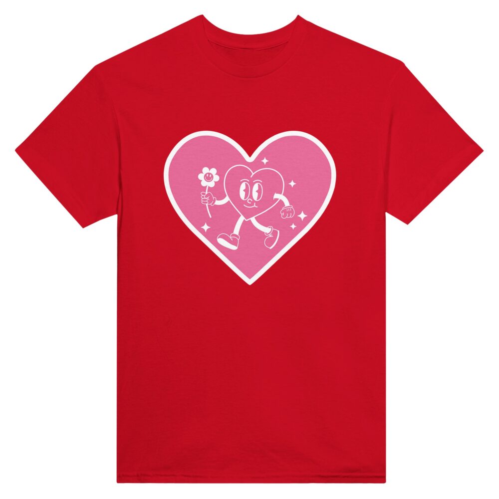 Smiley Heart T-Shirt Red