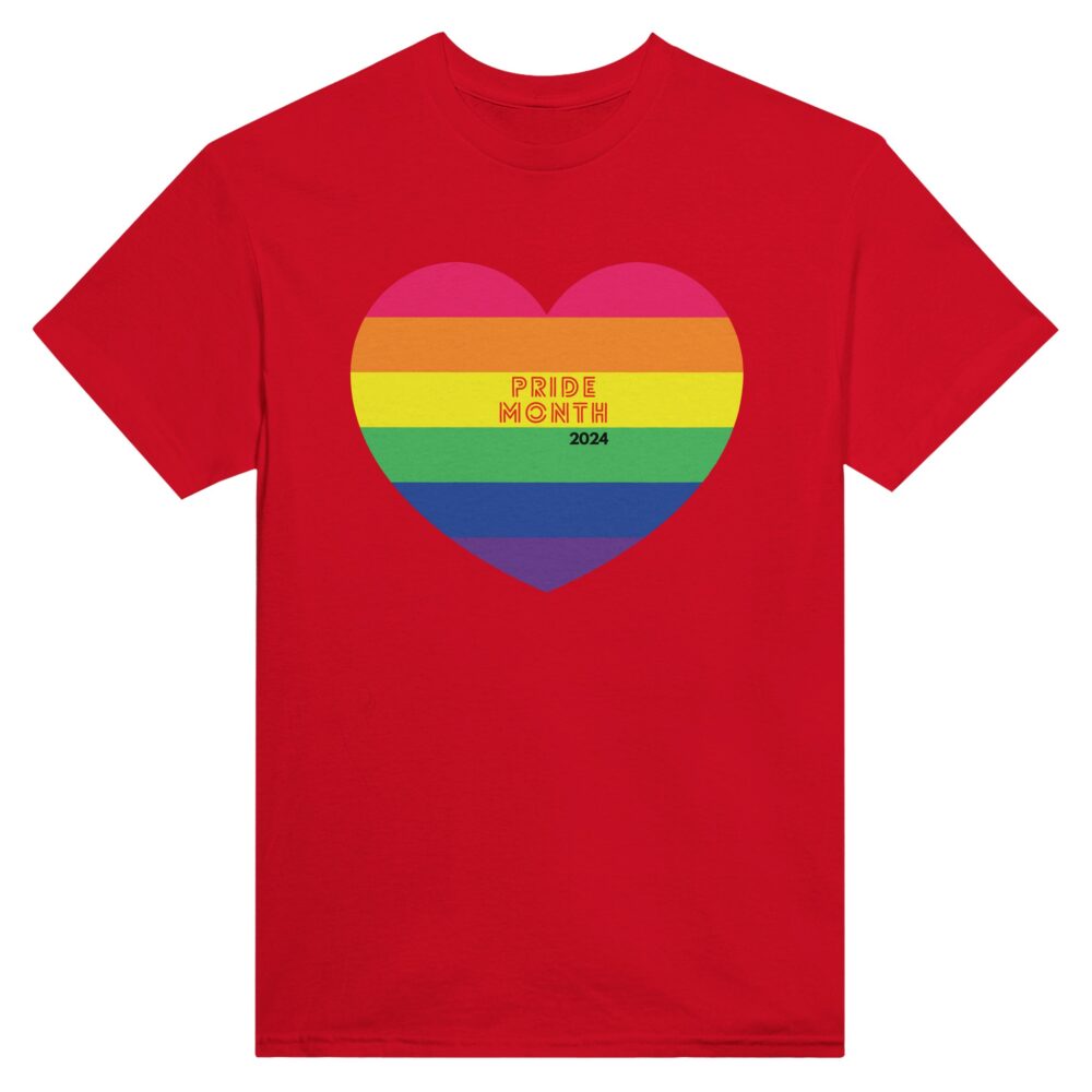 Pride Month 2024 Tee. Red