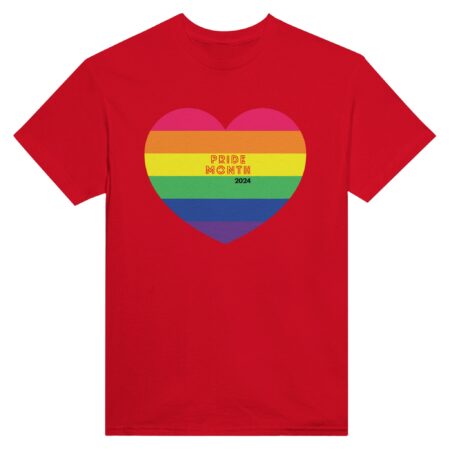Pride Month 2024 Tee. Red