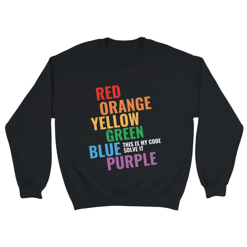 Self-acceptance Pride Sweatshirt Black