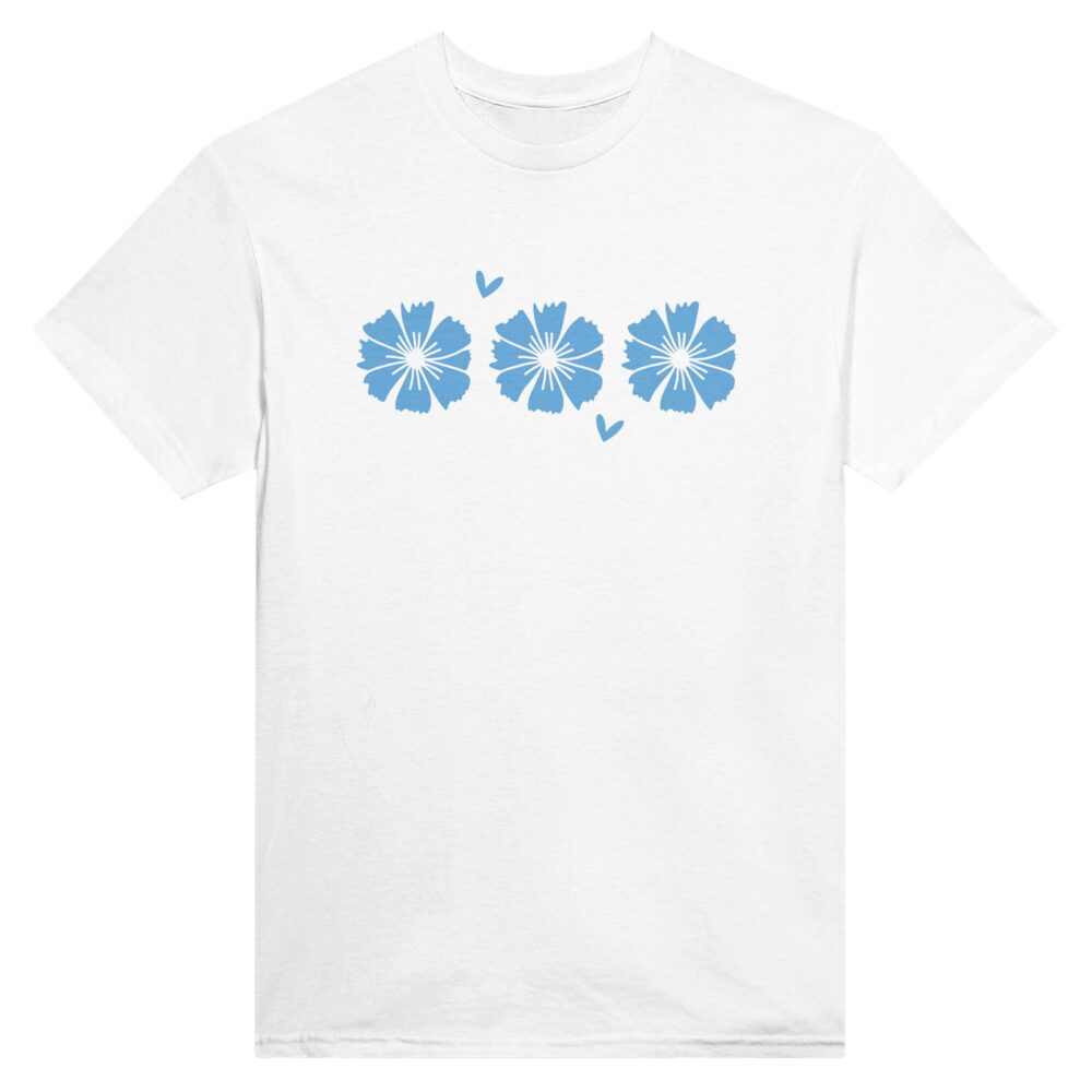 Minimalist Flower Girl T-Shirt. White