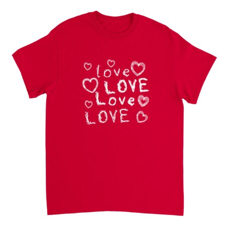 Couples Valentine's T-shirt Red