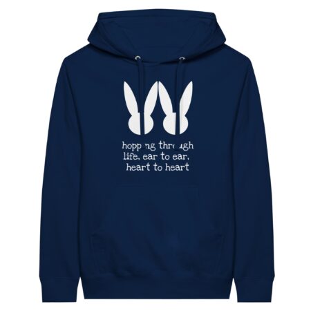 Personalize Your Love Message Hoodie Navy