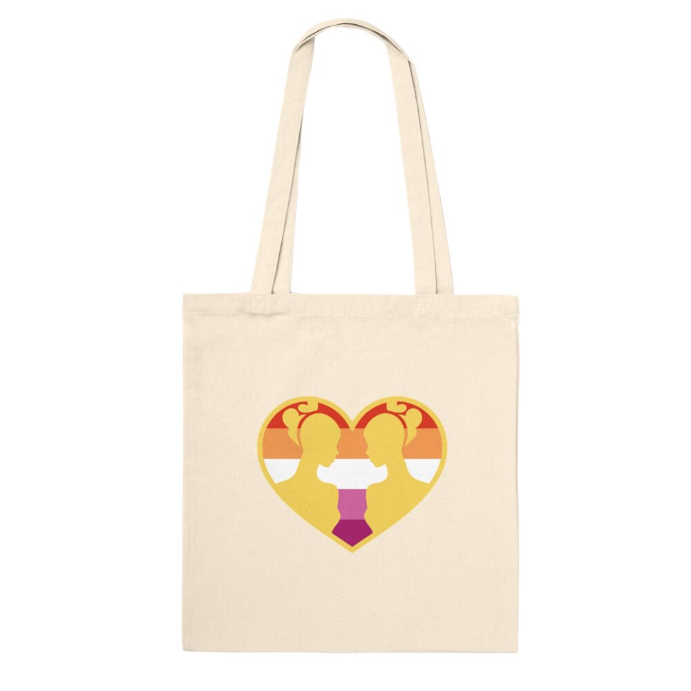 Lesbians Love Valentine Tote Bag Natural