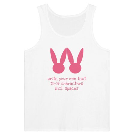 Personalize Love Message Tank Top White