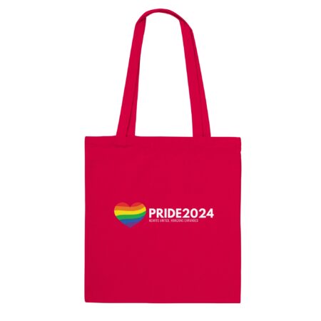 Pride 2024 Declaration Tote Bag Red