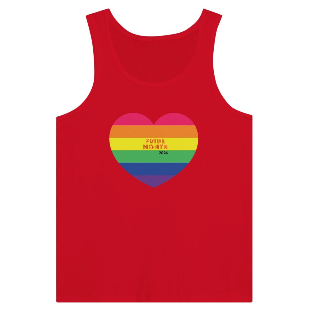Pride Month 2024 Tank Top. Red