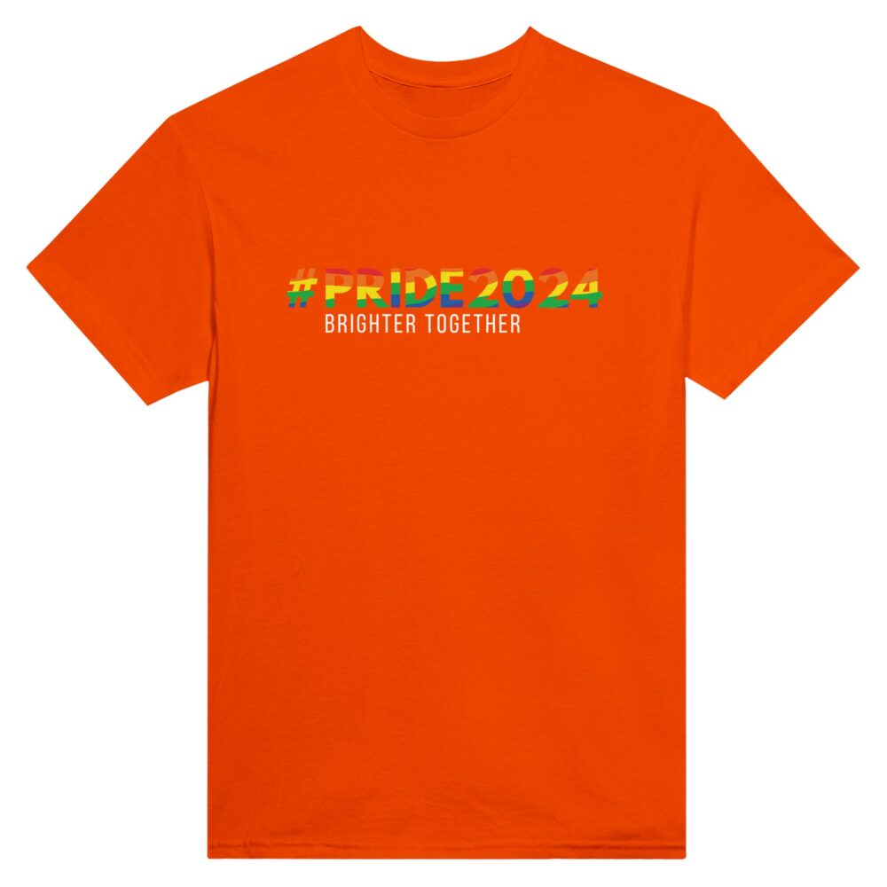 Pride 2024 Brighter Together T-Shirt Orange