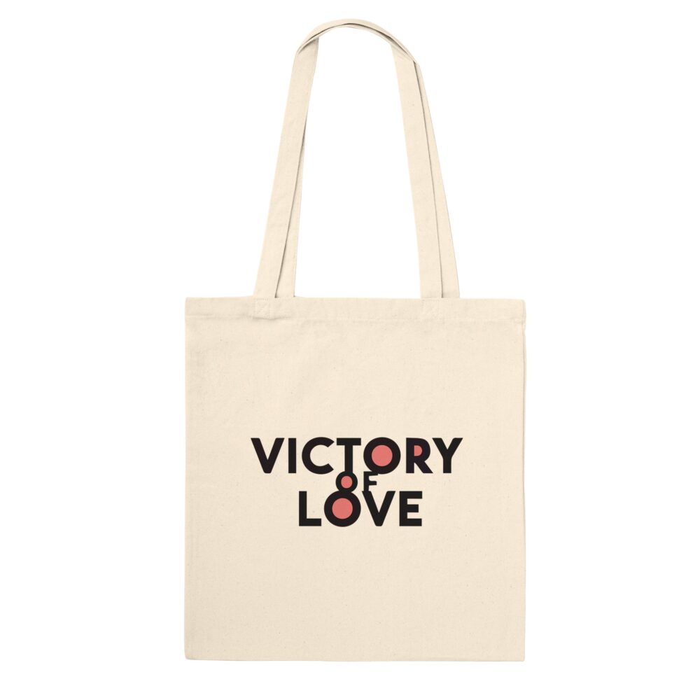 Victory of Love Tote Bag Natural