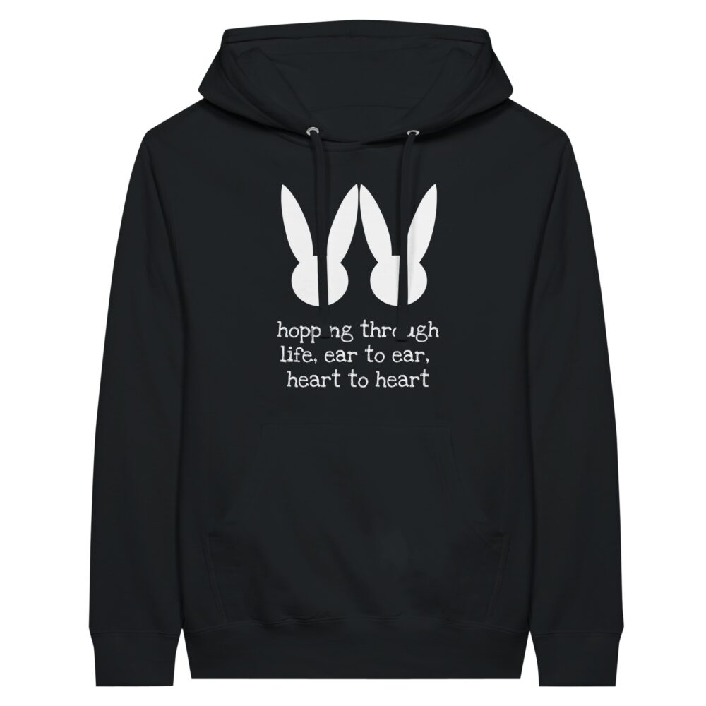 Personalize Your Love Message Hoodie Black